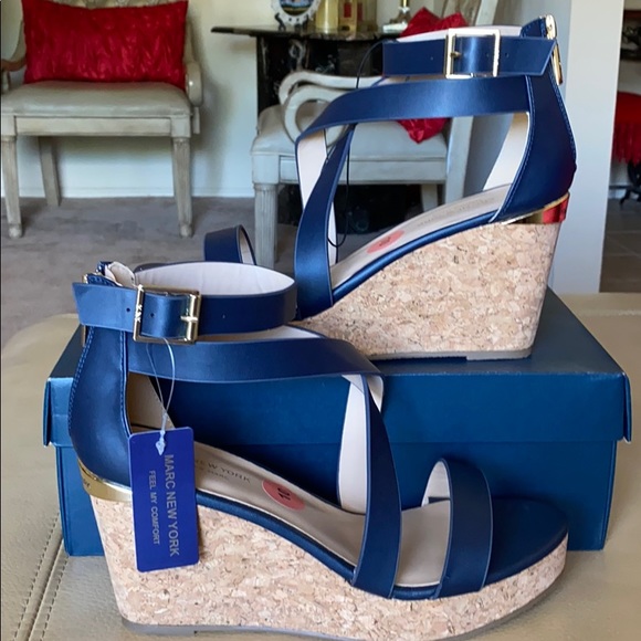 MNY Navy Blue espadrilles. - Picture 3 of 8